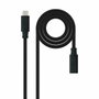 Nanocable Cable Prolongador USB-C 3.2 Gen2x2 20Gbps 100W 2m Negro