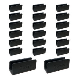 Govee Soportes para Neon Rope Light 2, 20 unidades, Negro