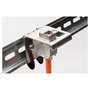 Digitus AN-25184 - Hutschienenadapter para 1 módulo Keystone, metal, color plata