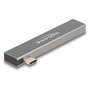 DeLOCK Concentrador USB Slim 3 Puertos (1 x USB-C + 2 x USB-A) Gris