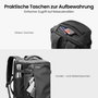 tomtoc Navigator-T66 Mochila de Viaje para Portátil 40L Negro