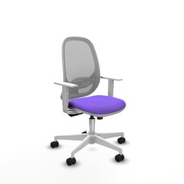 PIQUERAS Y CRESPO Silla de oficina Cilanco, mecanismo Sincro, Lila/Gris