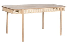 DKD Home Decor Mesa Comedor Scandi Abeto Natural 160 x 80 x 76 cm