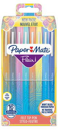 Rotulador Fibra Paper Mate Flair Orig.M (1,1) Estandar Blister De 16
