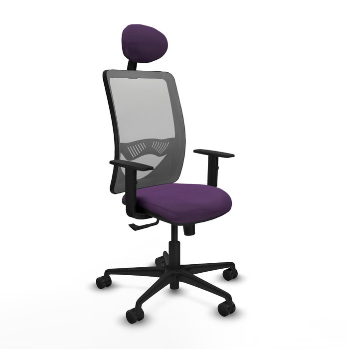 PIQUERAS Y CRESPO Silla de oficina Zulema con mecanismo Sincro, Morada y Gris PIQUERAS Y CRESPO Silla de oficina Zulema con mecanismo Sincro, Morada y Gris