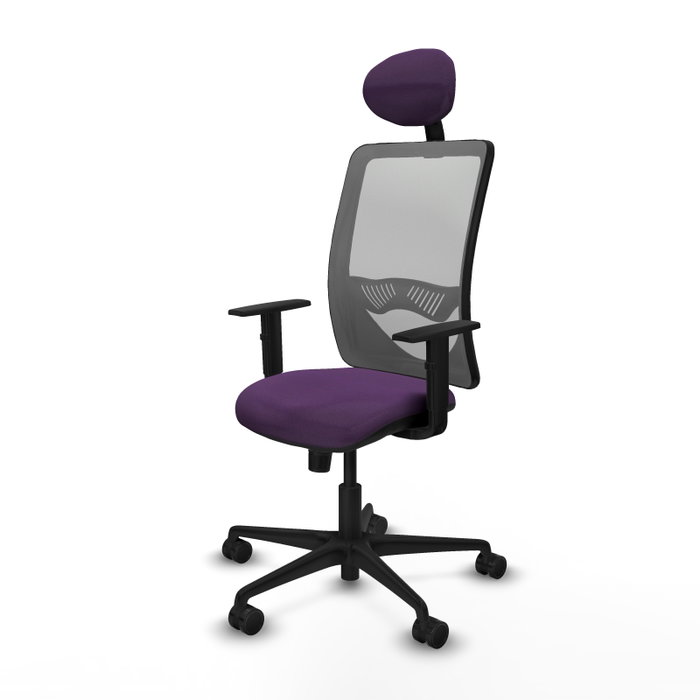 PIQUERAS Y CRESPO Silla de oficina Zulema con mecanismo Sincro, Morada y Gris PIQUERAS Y CRESPO Silla de oficina Zulema con mecanismo Sincro, Morada y Gris