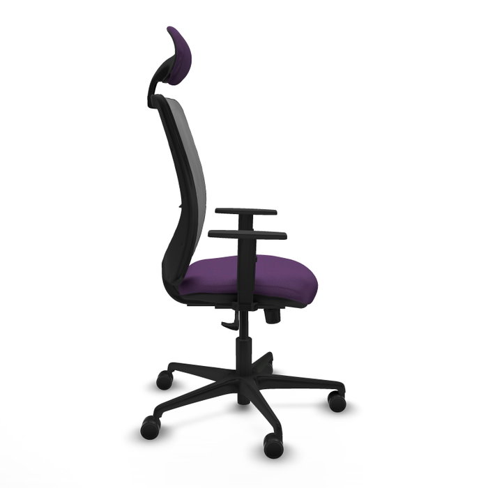 PIQUERAS Y CRESPO Silla de oficina Zulema con mecanismo Sincro, Morada y Gris PIQUERAS Y CRESPO Silla de oficina Zulema con mecanismo Sincro, Morada y Gris