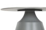 DKD Home Decor Set de 2 Mesitas Auxiliares de Cerámica y Metal Gris