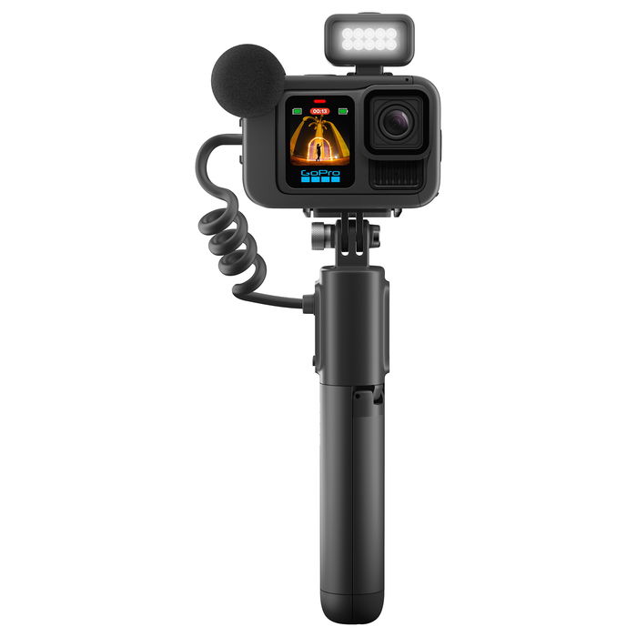 GoPro HERO13 Black Creator Edition - Cámara de Acción 5.3K Ultra HD 27.6 MP, GPS, WiFi, Bluetooth 5.3, Resistente al Agua, con Trípode y Soporte Magnético - CHDFB-131-EU