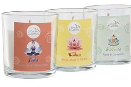 DKD Home Decor Vela Folk Affirmation ss25 Multicolor 8 x 8 x 8 cm (6 Unidades)