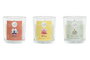 DKD Home Decor Surtido de 3 Velas de Cera de Soja Motivación