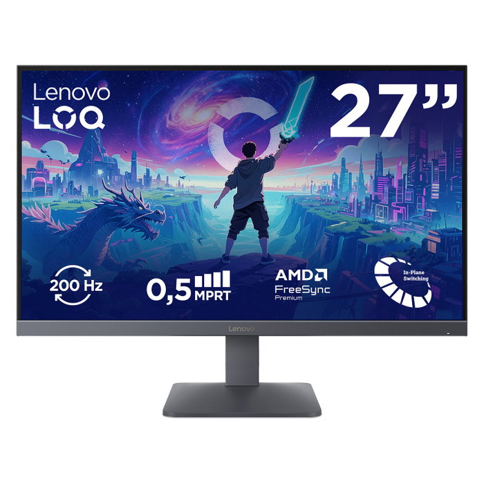 Lenovo LOQ 27-10 Monitor Gaming 27 pulg Full HD IPS 200 Hz Lenovo LOQ 27-10 Monitor Gaming 27 pulg Full HD IPS 200 Hz