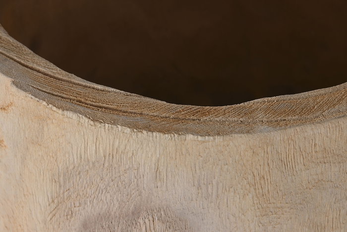 DKD Home Decor Macetero Natural 32 x 32 x 69 cm Madera Paulownia
