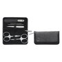 Zwilling Set de Manicura y Pedicura 5 Piezas con Tijera de Uñas, Longitud 133 mm, Ancho 70 mm, Peso 90 g, Material Acero Inoxidable Color Negro