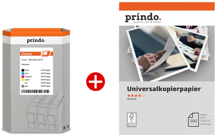 Prindo Classic Value Pack Negro, Cian, Magenta, Amarillo, Rojo, Gris y Blanco Prindo Classic Value Pack Negro, Cian, Magenta, Amarillo, Rojo, Gris y Blanco