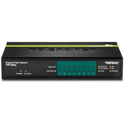 TRENDnet TPE-TG82g Switch Gigabit PoE+ de 8 puertos