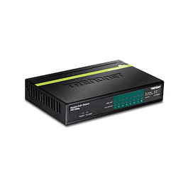 Trendnet TPE-TG82G Switch Gigabit Ethernet PoE+ de 8 puertos, Negro