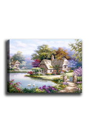 Wallity Lienzo decorativo 111, Lienzo 100% Lienzo, Marco de 3 cm, 70 x 100 cm