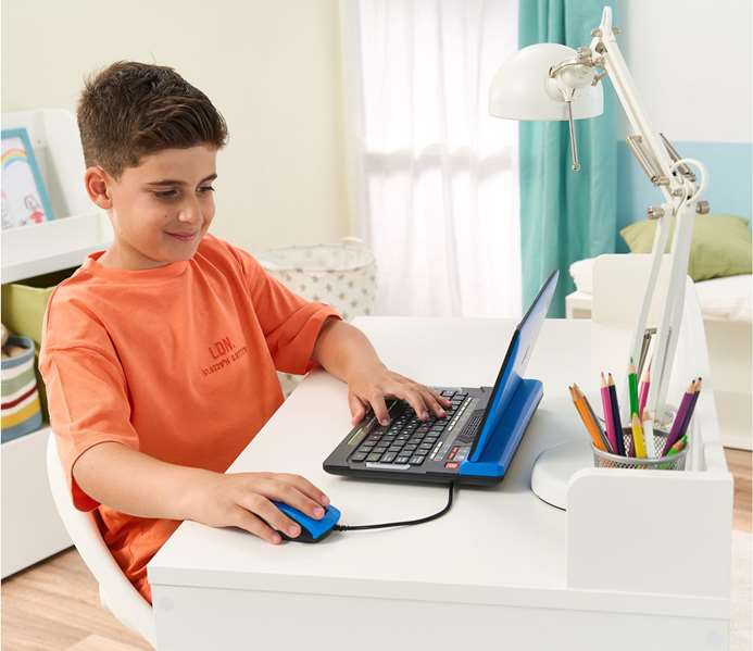 V-Tech Genio XL Bilingüe 80-581247 Portátil con 160+ Actividades en Español e Inglés para Niños +5 Años