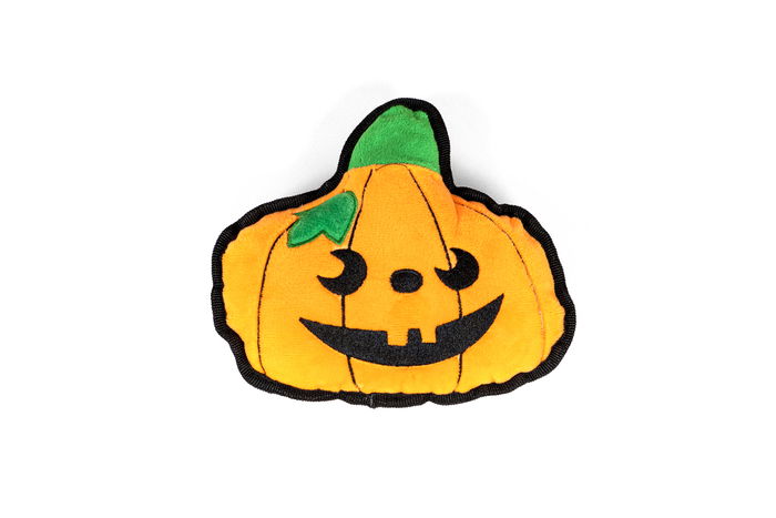 Gloria Peluche para Perro Pumpkin con Squeaker, Juguete Textura Blanda Naranja