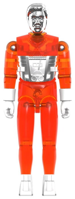 Super7 Micronauts ReAction+ Time Traveler Translucent Orange