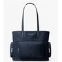 Bolso de Hombro Michael Kors KHAI Azul 42 x 30 x 12 cm
