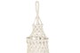 DKD Home Decor Pantalla Algodón Macramé Tejido a Mano Crudo