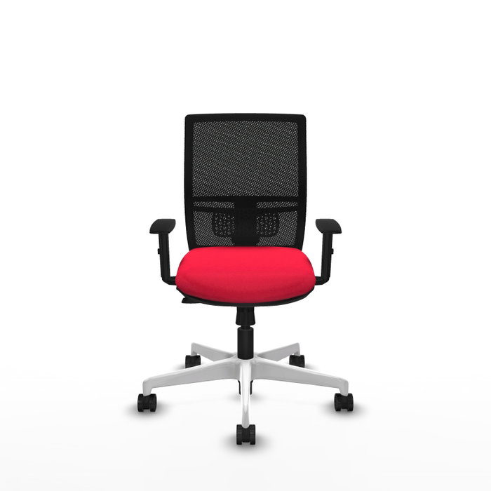 PIQUERAS Y CRESPO Silla de oficina Yunquera con mecanismo Sincro/Traslack, Rojo y Negro PIQUERAS Y CRESPO Silla de oficina Yunquera con mecanismo Sincro/Traslack, Rojo y Negro