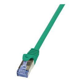 LogiLink Patchkabel CAT6a RJ45 S/FTP 0,5m Verde PrimeLine PIMF LSZH