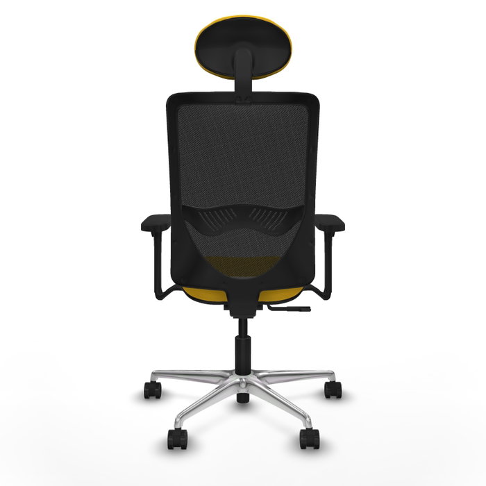 PIQUERAS Y CRESPO Silla de oficina Zulema con Mecanismo Sincro, Amarillo y Negro