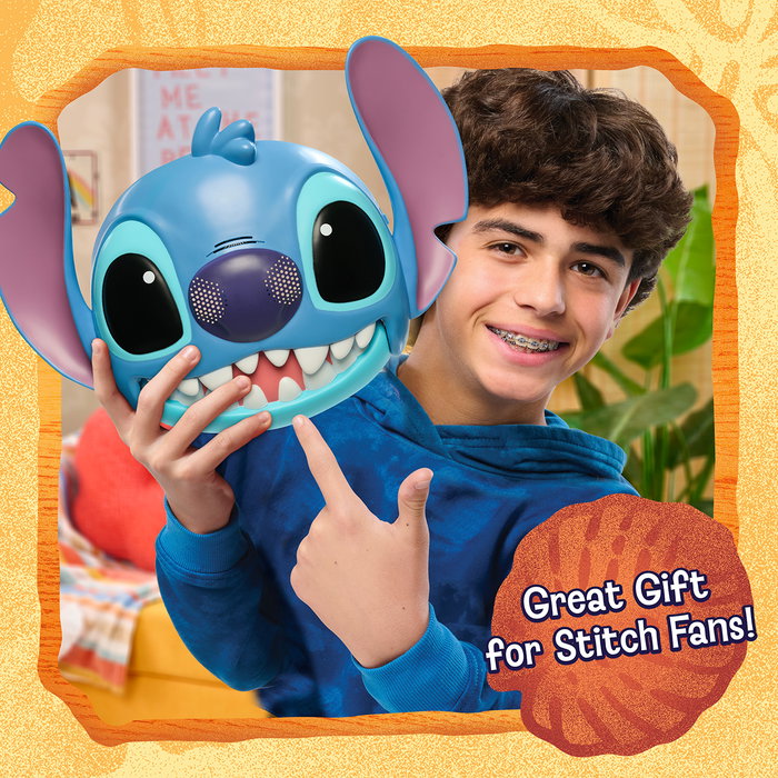 Just Play Mascarilla Interactiva Stitch con Sonidos y Frases, Disney, +3 años