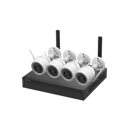 EZVIZ CS-BW3844 Kit NVR X5S con 4 Cámaras H3C 2K+ Wi-Fi, Visión Nocturna Color 4MP, Audio Bidireccional, IP67