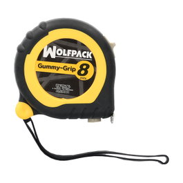 WOLFPACK LINEA PROFESIONAL Flexómetro Magnético Grip Topline con Freno de 8 m / 25 mm
