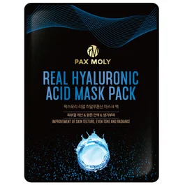 PaxMoly Mascarilla facial con Ácido Hialurónico Real, 25 ml