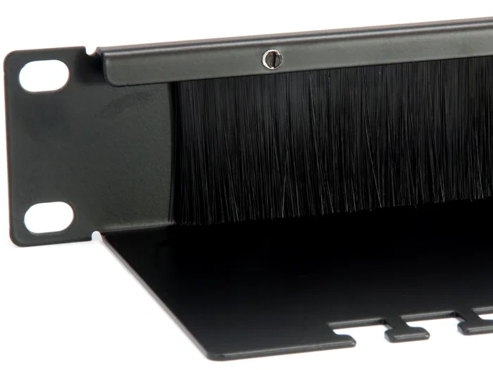 EQUIP Panel pasacables con cepillo 19 pulg. 1U Negro