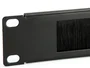 EQUIP Panel pasacables con cepillo 19 pulg. 1U Negro