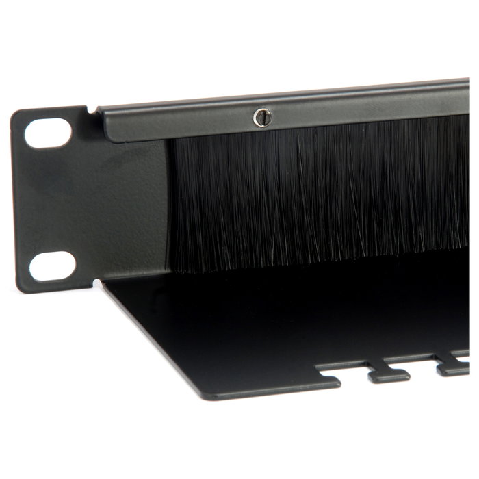 EQUIP Panel pasacables con cepillo 19 pulg. 1U Negro