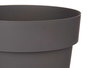 Ibergarden Maceta Plástico Gris 18 cm Diámetro x 17 cm Altura (Set de 12)