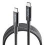 NGS Cable USB 2.0 Tipo-C Macho a Tipo-C 65W 480Mbps 3m Negro