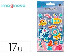 Imaginovo Pegatinas Luminosas Submarino con Relieve 190x105 mm en Blister