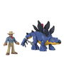 Mattel Figura Jurassic World Stegosaurus para Niños de 3 a 8 Años con Dr. Grant