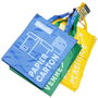 Je cherche une Idee Juego 3 Bolsas Reciclaje Separación Desechos Papel Cartón Metal Plástico Vidrio 28.5x27.5x40.5 cm