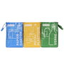 Je cherche une Idee Juego 3 Bolsas Reciclaje Separación Desechos Papel Cartón Metal Plástico Vidrio 28.5x27.5x40.5 cm