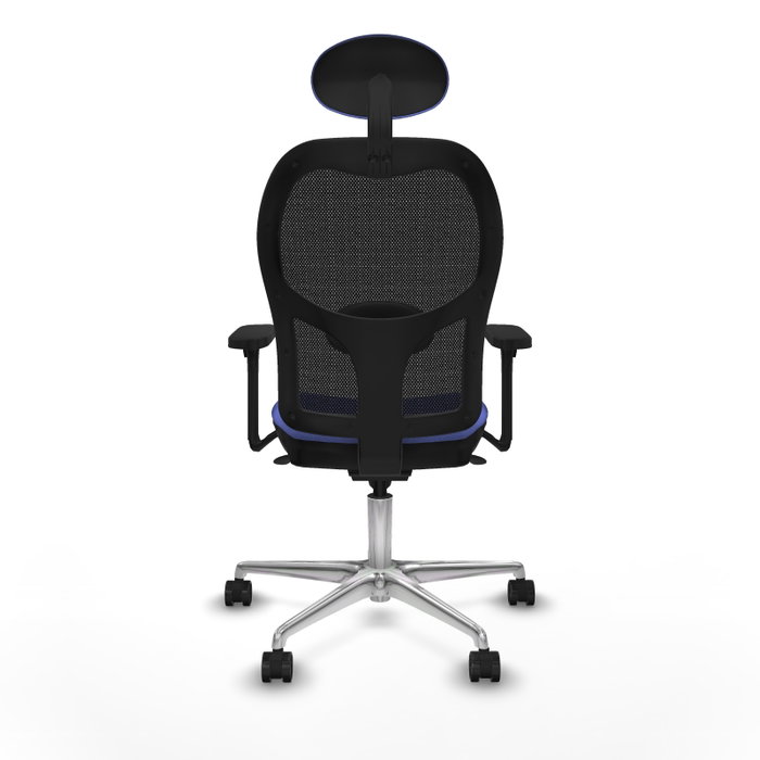 PIQUERAS Y CRESPO Silla de oficina Jorquera con mecanismo Sincro, Azul claro y Negro