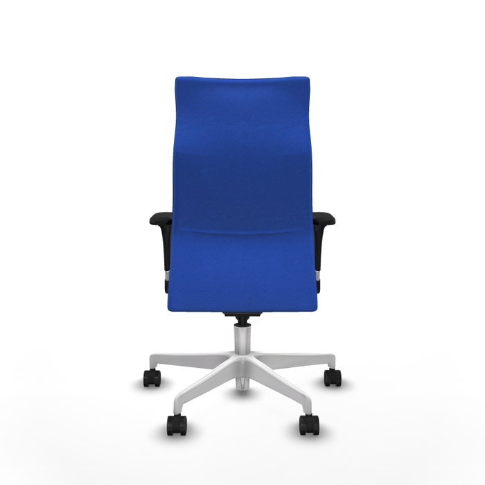 PIQUERAS Y CRESPO Sillón Albacete Azul con Mecanismo Sincro y Base Blanca PIQUERAS Y CRESPO Sillón Albacete Azul con Mecanismo Sincro y Base Blanca