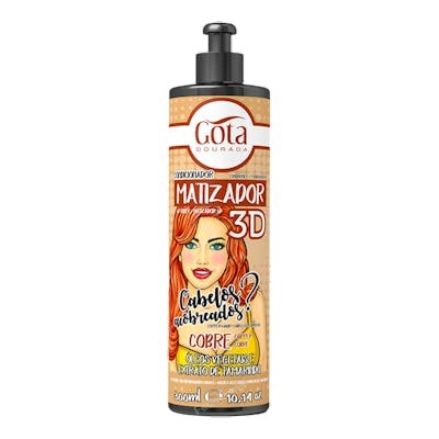 Gota Dourada Matizador 3D Cobre