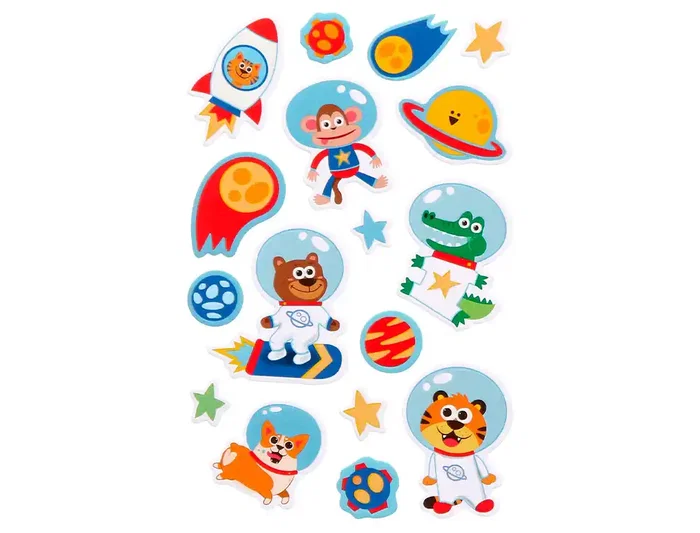 Imaginovo Pegatinas Luminosas Astronautas con Relieve 190x105 mm en Blister