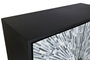 DKD Home Decor Aparador con Taracea Negro, Gris y Blanco