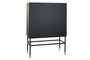 DKD Home Decor Aparador con Taracea Negro, Gris y Blanco