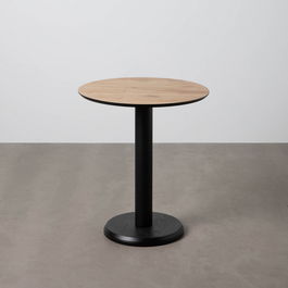 Mesa Natural Metal-Madera Contract 65 X 65 X 75 cm